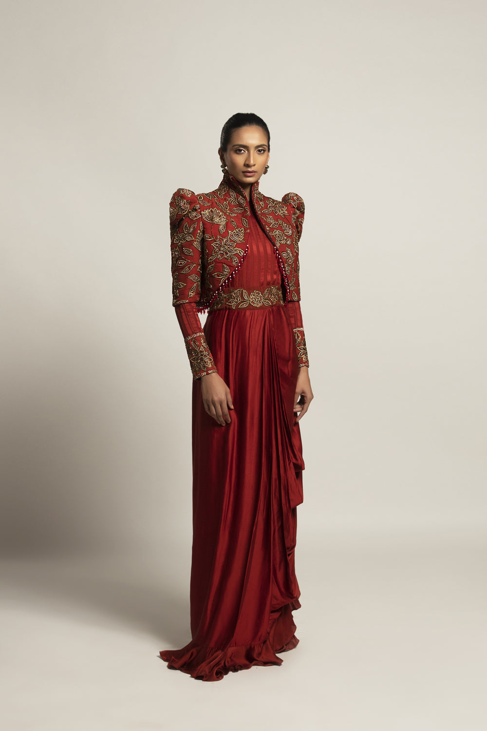 Norma Kamali Draped jersey gown | Luxury Ready to Wear | Coveti